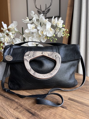 Furla handbag black genuine - furla,