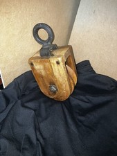 Vintage Wooden Pulley Block