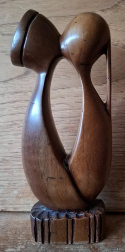 Hand carved abstract - abstract, wooden