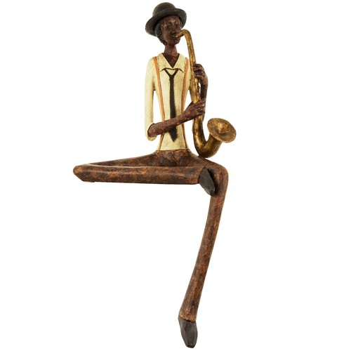 Brown sitting jazz band - brown,