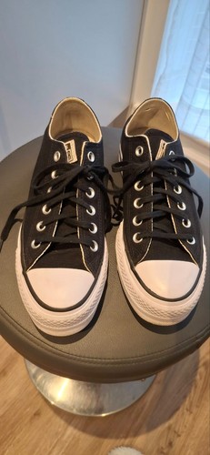 Converse black platform
