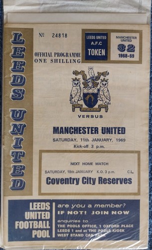 Vintage programme leeds - leeds, united