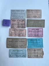 Vintage paper seed packets