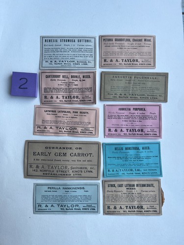 Vintage paper seed - , packets