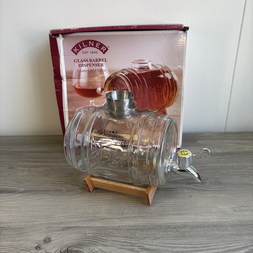 Kilner glass barrel spirit - glass,