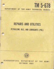 TM5-678 Repairs & Utilities (POL) Lubricants Oils Repair Maintenance Operators 