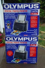 OLYMPUS P400 PRINTER X 2 - 1 WORKING & 1 SPARES/REPAIR + ACCS DYE-SUB A4 COLOUR