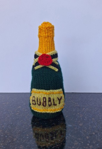 Hand knitted champagne - hand‑knitted,
