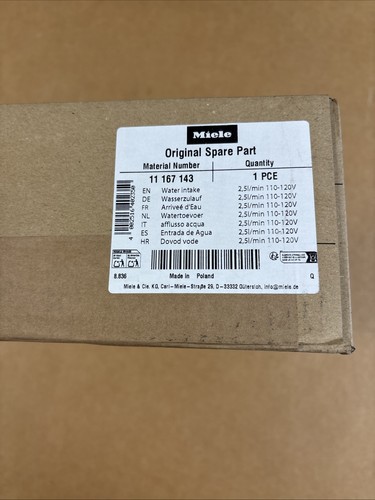 Miele dishwasher water intake - water,