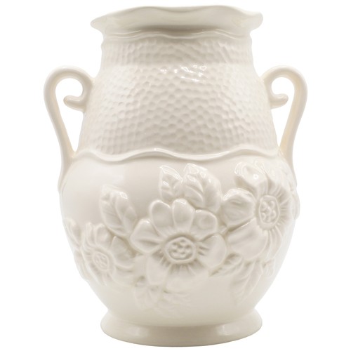Royal creamware sunflower - creamware, vase