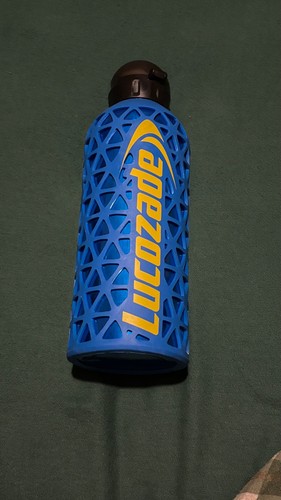 Lucozade blue water bottle - blue,