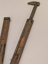 Antique A J. Rabone & Sons Boxwood Folding Pocket Rule