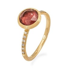 An 18 Carat Gold Pink Tourmaline and Diamond Ring by Marco Bicego
