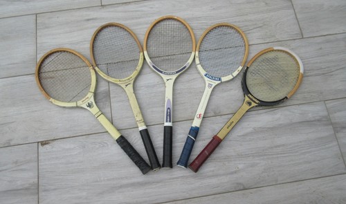 Vintage wooden tennis - 5,
