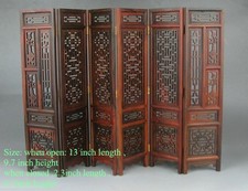 9.7" H China Rosewood Folding