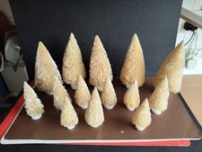 JOB LOT `FROSTED FIR TREES` (FOR MODEL RAILWAY LAYOUTS OR OTHER DIARAMAS)