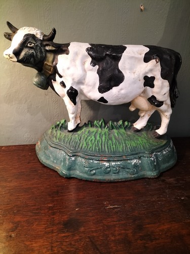 Large vintage cast - iron, door
