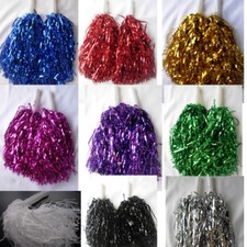 1 Pair Cheerleading pompoms Waver Fancy Dress Costume Pom Pom Dance Hen Party 