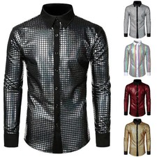 Men's Sequin Glitter Long
