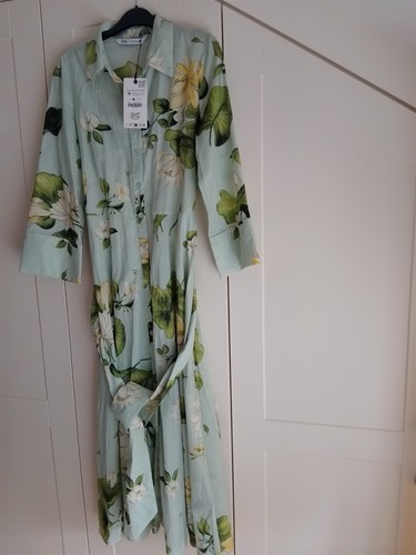 Zara midi floral shirt - dress,