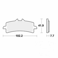TRW Brake Pads Sintered MCB792SV Fits Aprilia RS 125 2017-2018