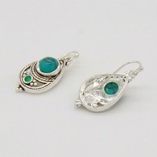 Womens Hook Earrings Oval