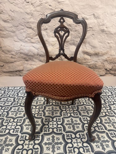 Victorian parlour chair with - victorian, a