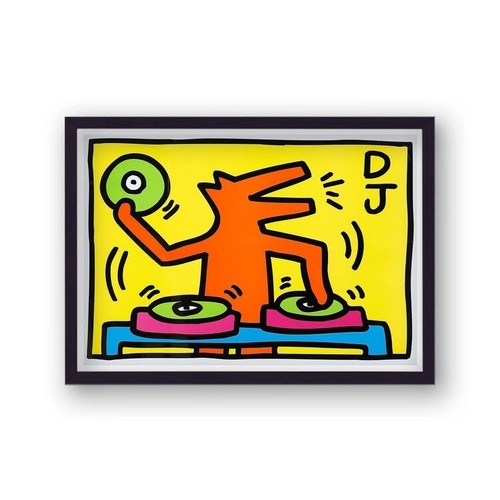 Keith haring orange dog - orange,