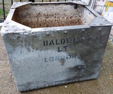 Large galvanised water tank