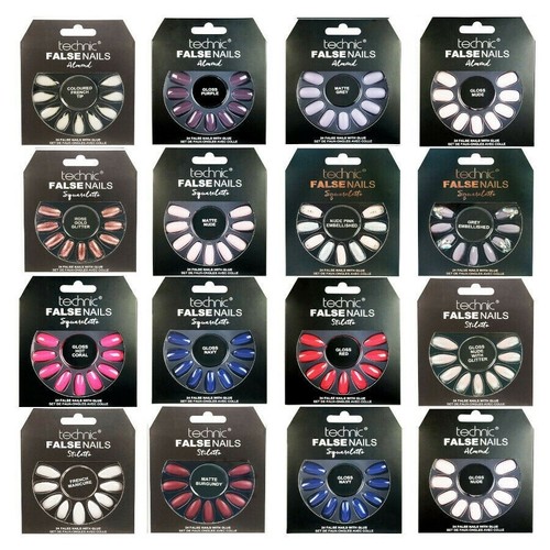Technic false nails with - 24,