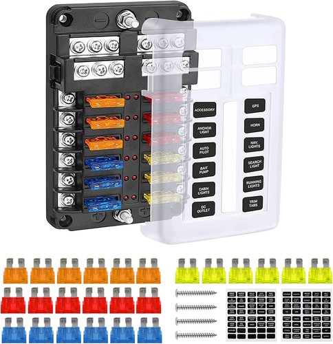 Way blade fuse box block - 12, &
