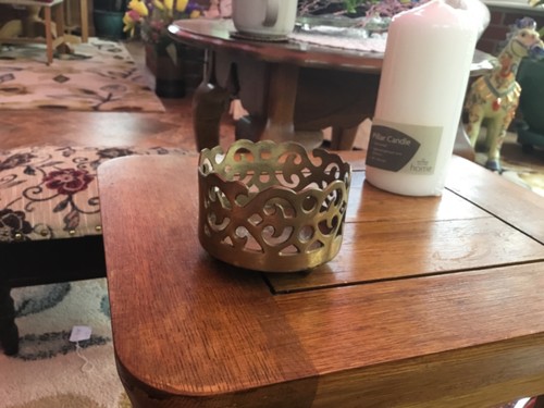 Vintage heavy brass pillar - ,