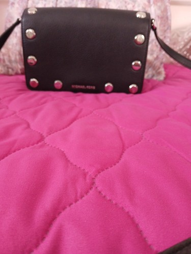 Michael kors black leather - black,
