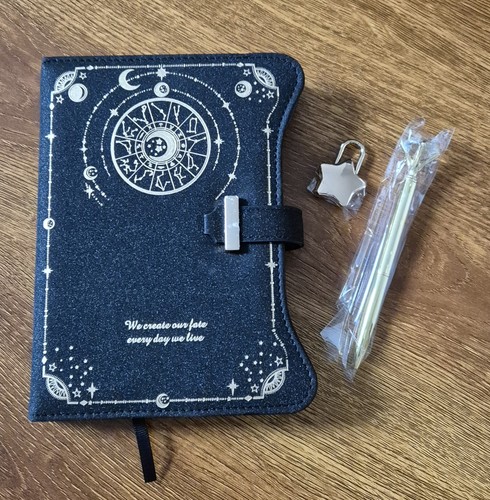Celestial lockable diary - lockable,