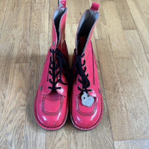 Kickers bright pink patent - bright,