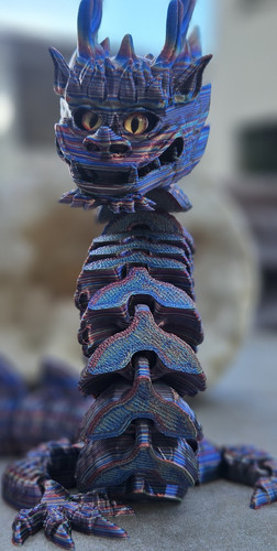 Articulated dragon figurine - articulated,