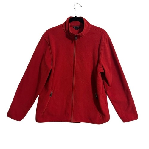 Lands end red - red, fleece
