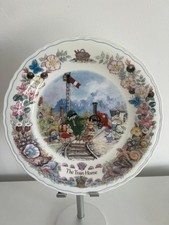 Wedgwood Foxwood Tales By Brian Paterson "The Train Home" Plate