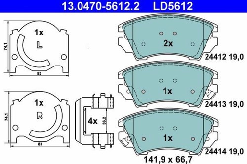Disc ceramic brake - ceramic, set