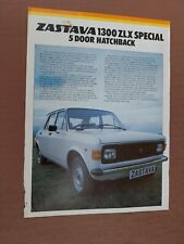 ZASTAVA (YUGO) 1300 ZLX SPECIAL 5 DOOR BROCHURE/LEAFLET, 1981,PLEASE READ BELOW.