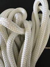 rope doublebraid polyester size 16 mm length 27 metres sheet halyard rope New ,.