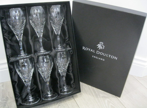 Royal doulton crystal - 6x,