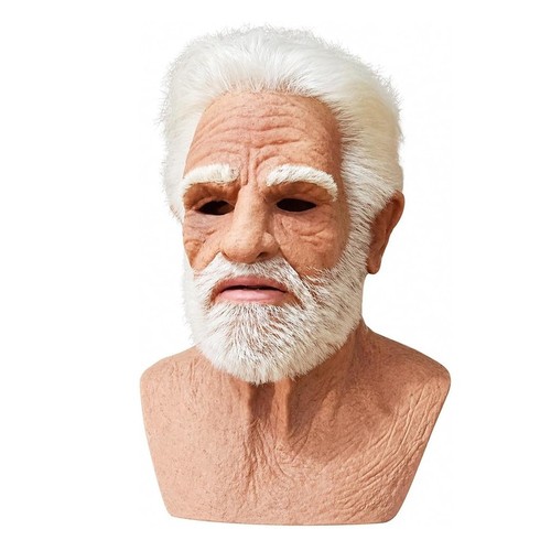 Realistic old man mask - realistic,