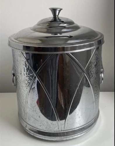 Vintage art deco chrome coal - art,