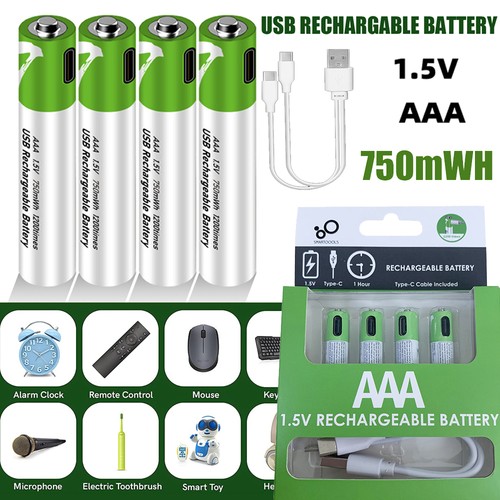 4pack usb aaa rechargeable - aaa,