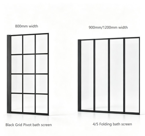 Black grid folding bath - grid, /