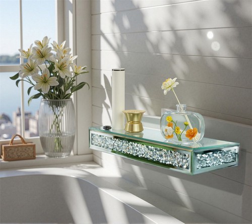 Mirrored floating shelves - floating,