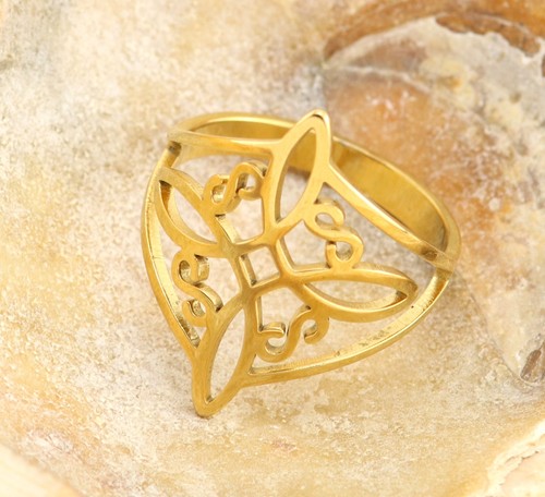 Gold plated viking witch - gold,
