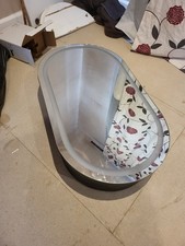 LED Bathroom Mirror Cabinet with Shaver Socket Demister Pad Black Oval Storage