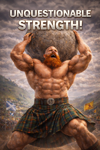 Strongman wall print - 3, x